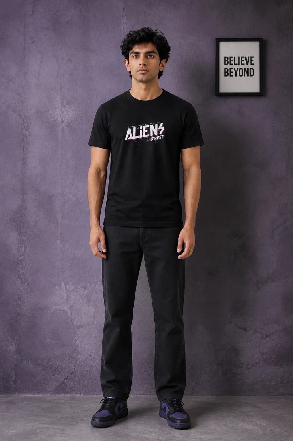 ALIENS EXIST: Front model view