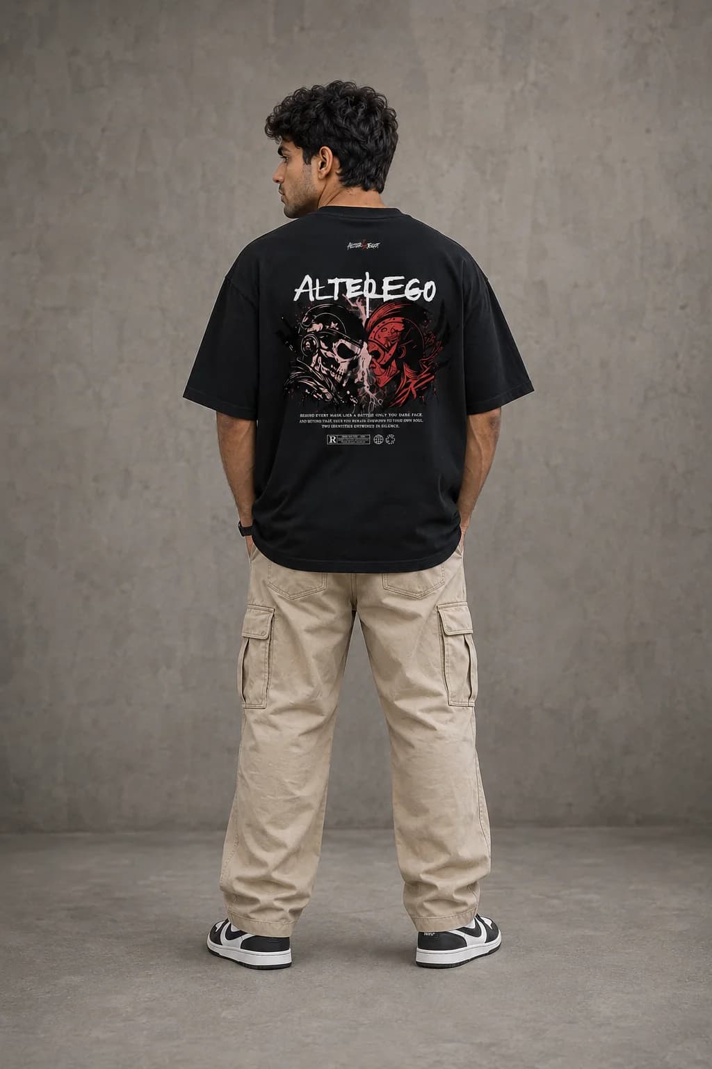 ALTEREGO OVERSIZED: Back oversized model view