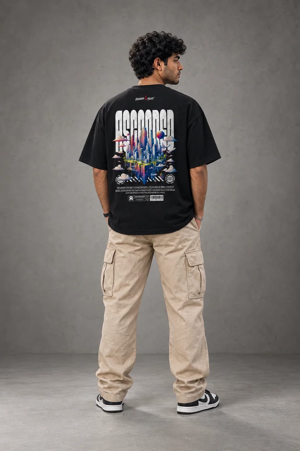 ASCENDED CITY OVERSIZED: Back oversized model view