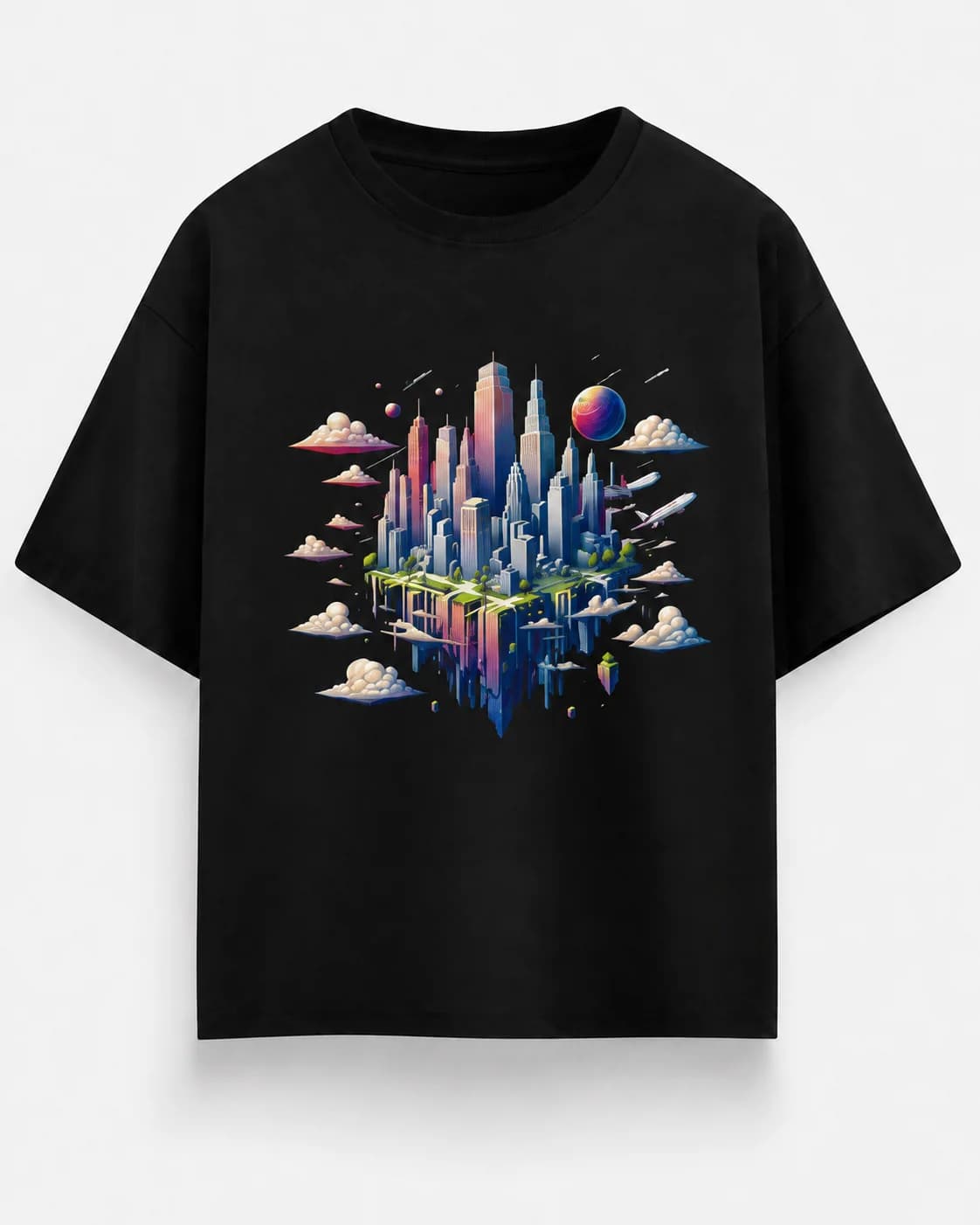 ASCENDED CITY OVERSIZED Front oversized flatlay view