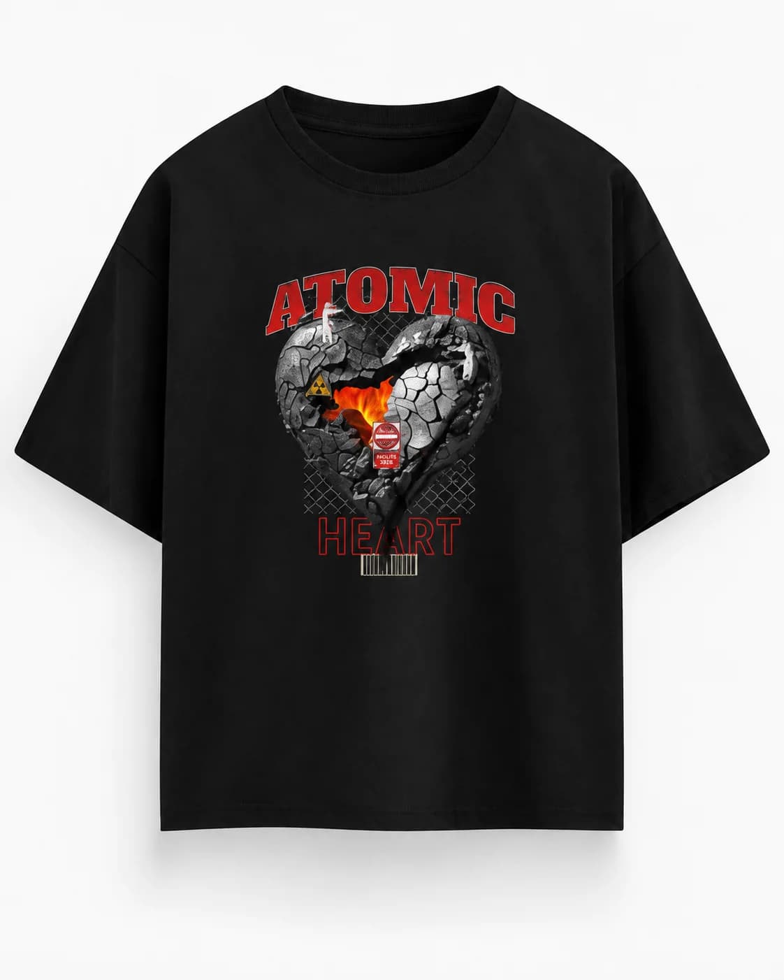 ATOMIC HEART OVERSIZED Front oversized flatlay view