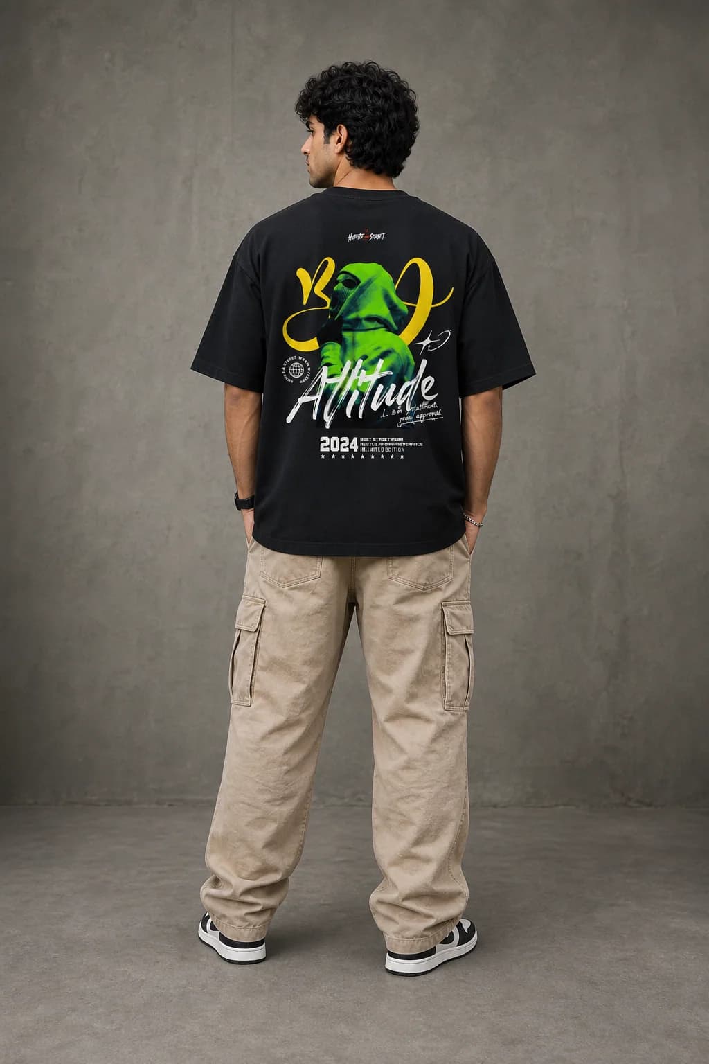 BAD ATTITUDE OVERSIZED: Back oversized model view