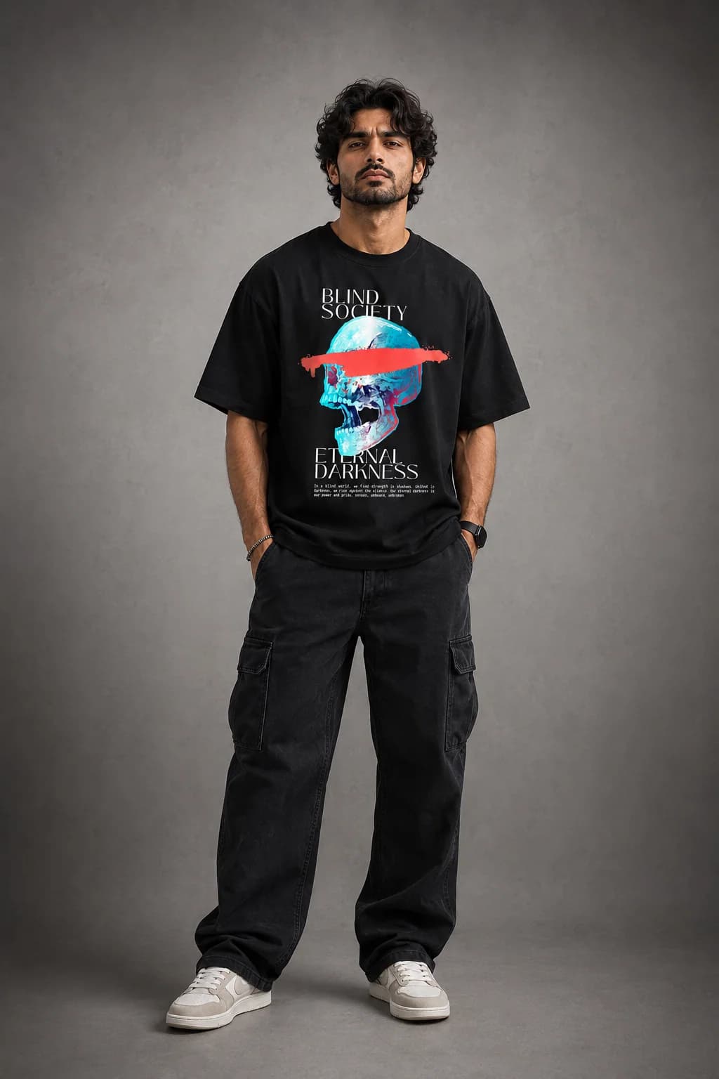 BLIND SOCIETY OVERSIZED: Front oversized model view