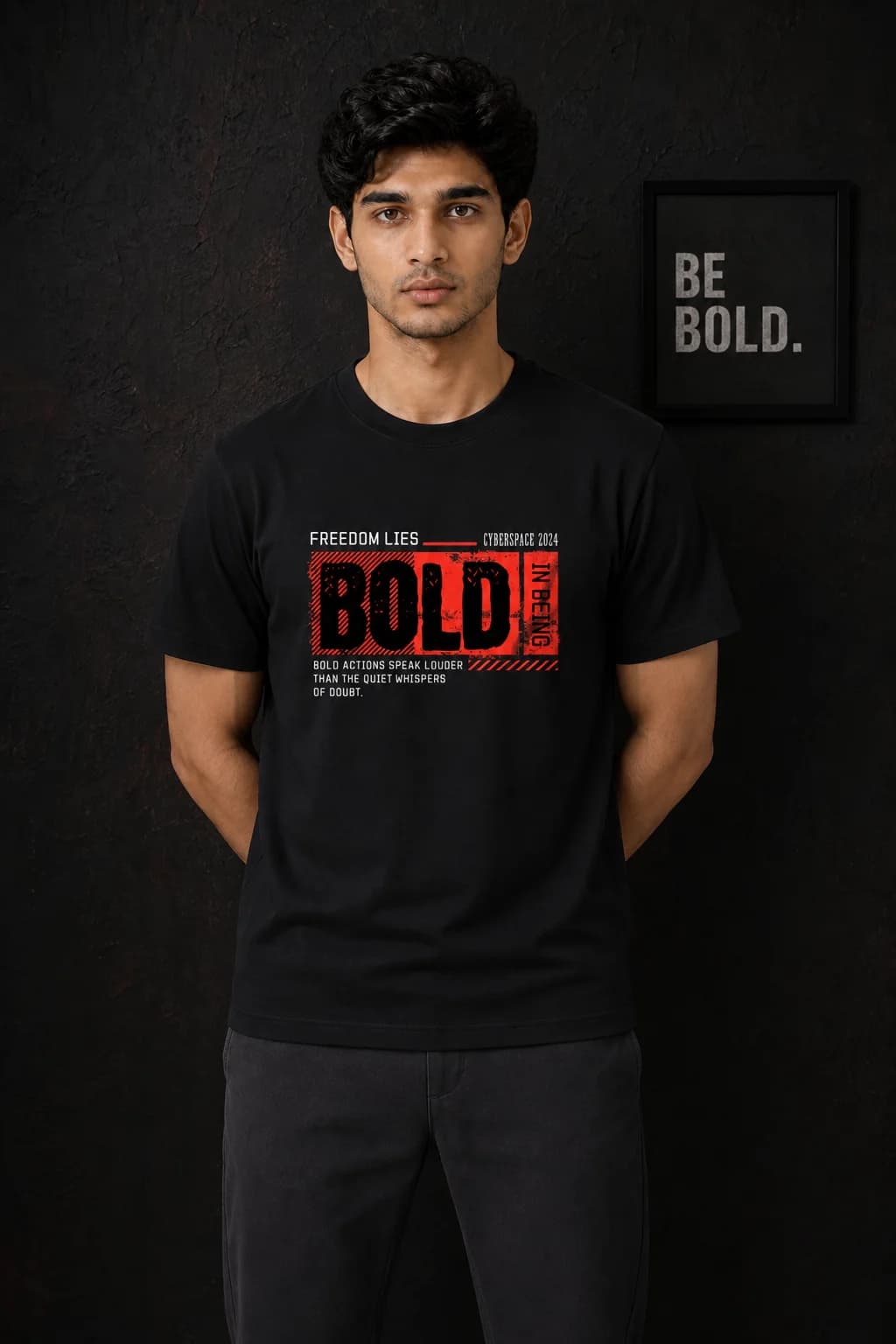 BOLD IN BEING: Back model view