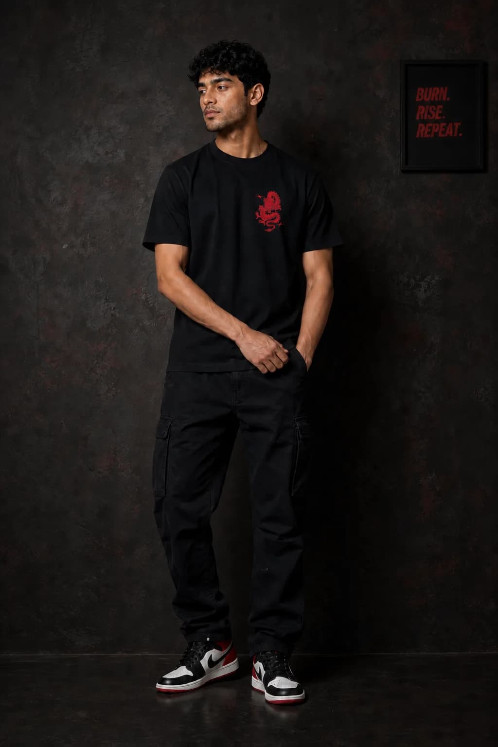 BURN TO RISE: Front model view