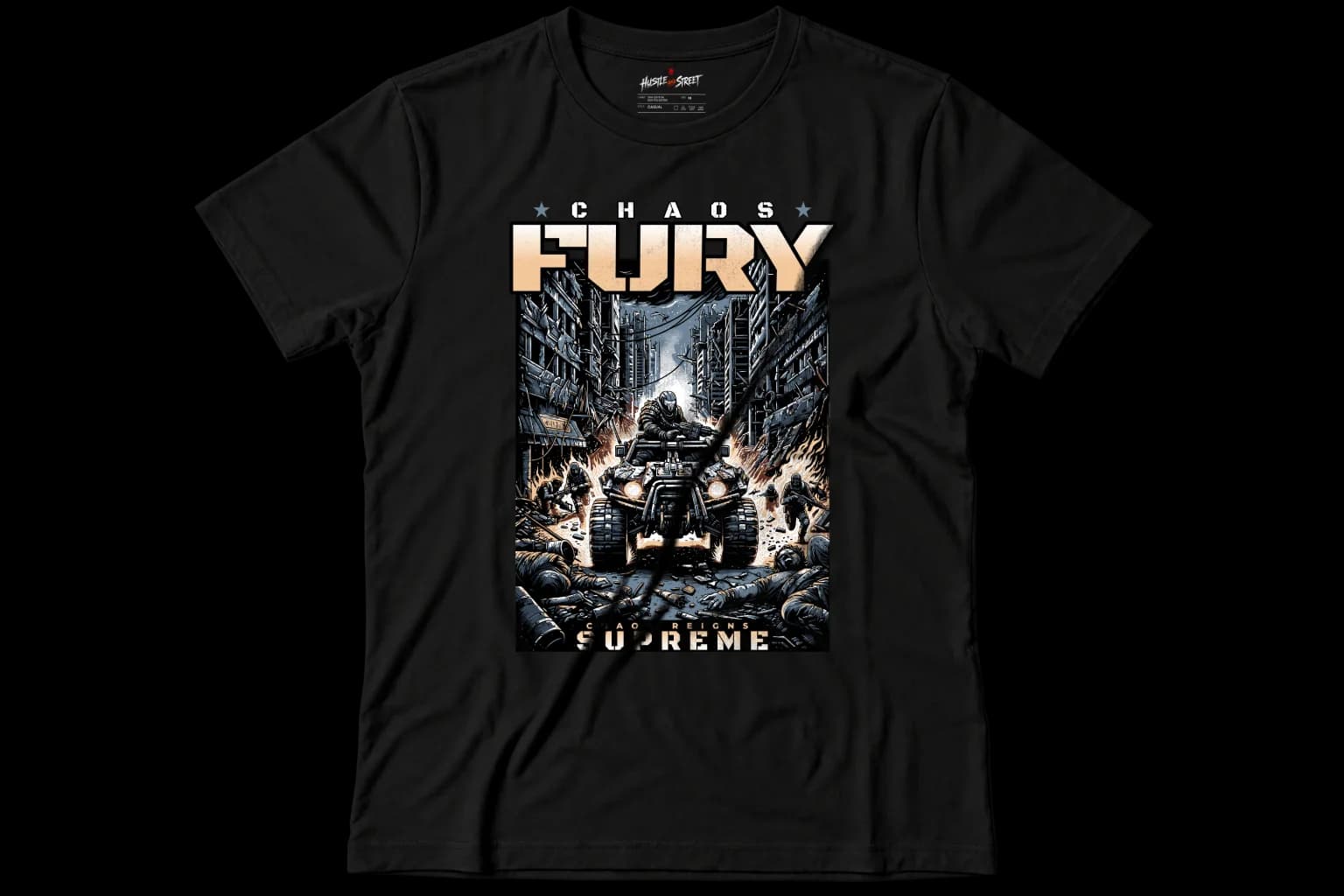 CHAOS FURY Front flatlay view
