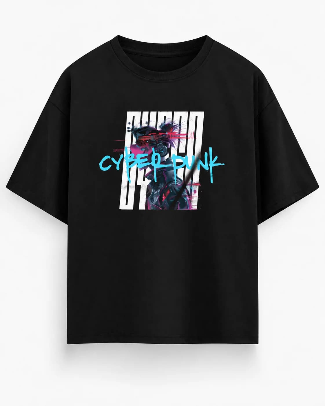 CYBER PUNK OVERSIZED Front oversized flatlay view