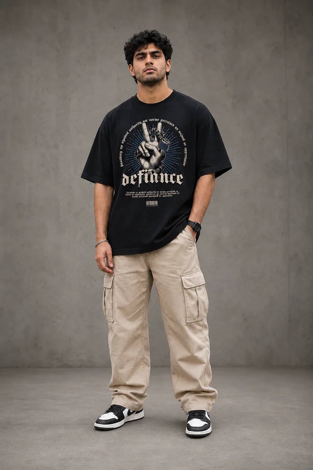 DEFIANCE OVERSIZED: Front oversized model view