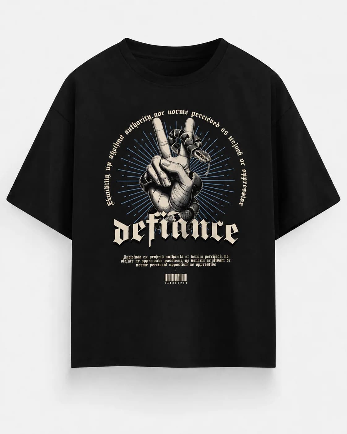 DEFIANCE OVERSIZED Front oversized flatlay view