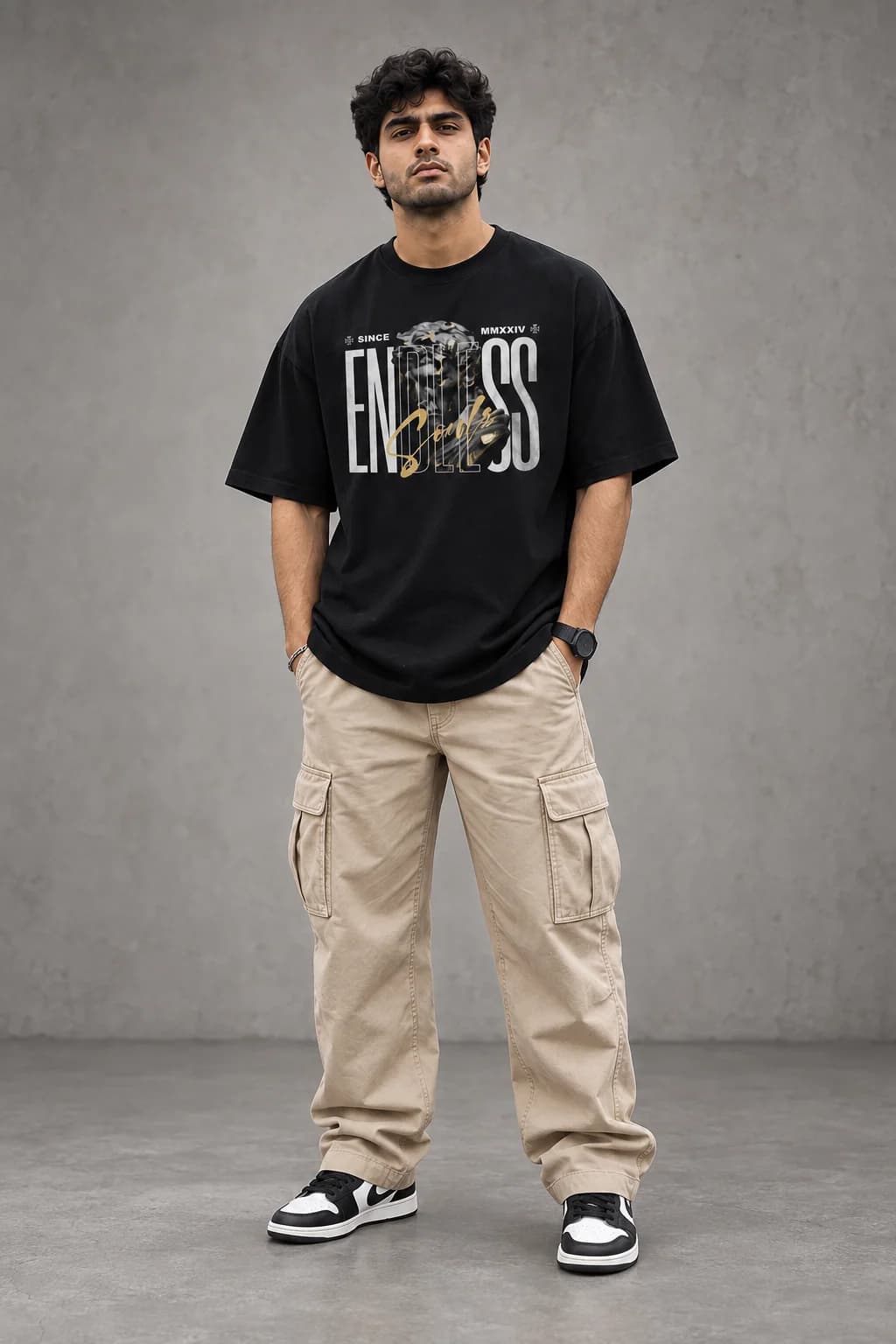 ENDLESS SOULS OVERSIZED: Front oversized model view