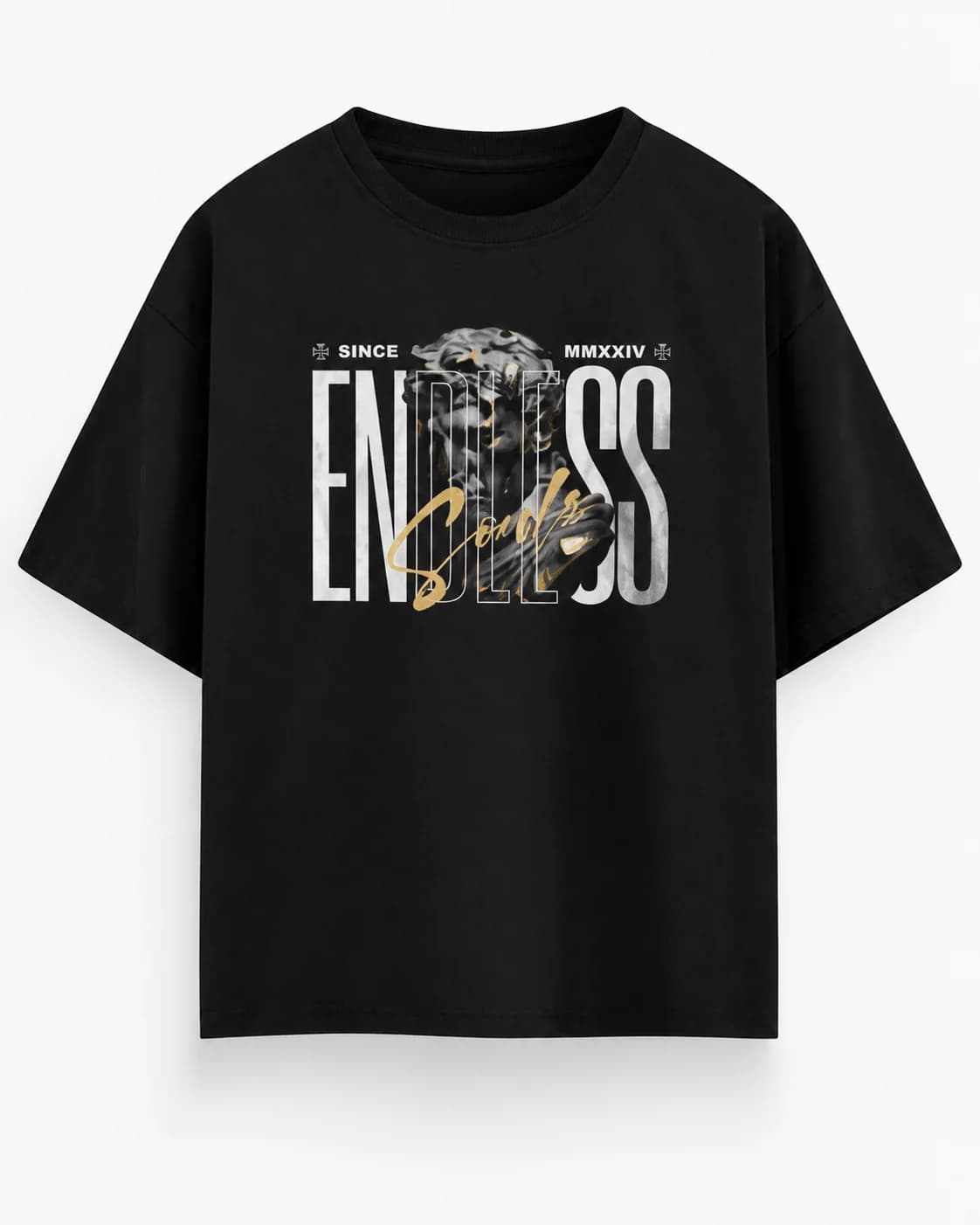 ENDLESS SOULS OVERSIZED Front oversized flatlay view