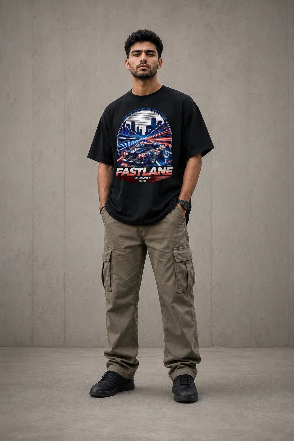 FASTLANE OVERSIZED: Front oversized model view
