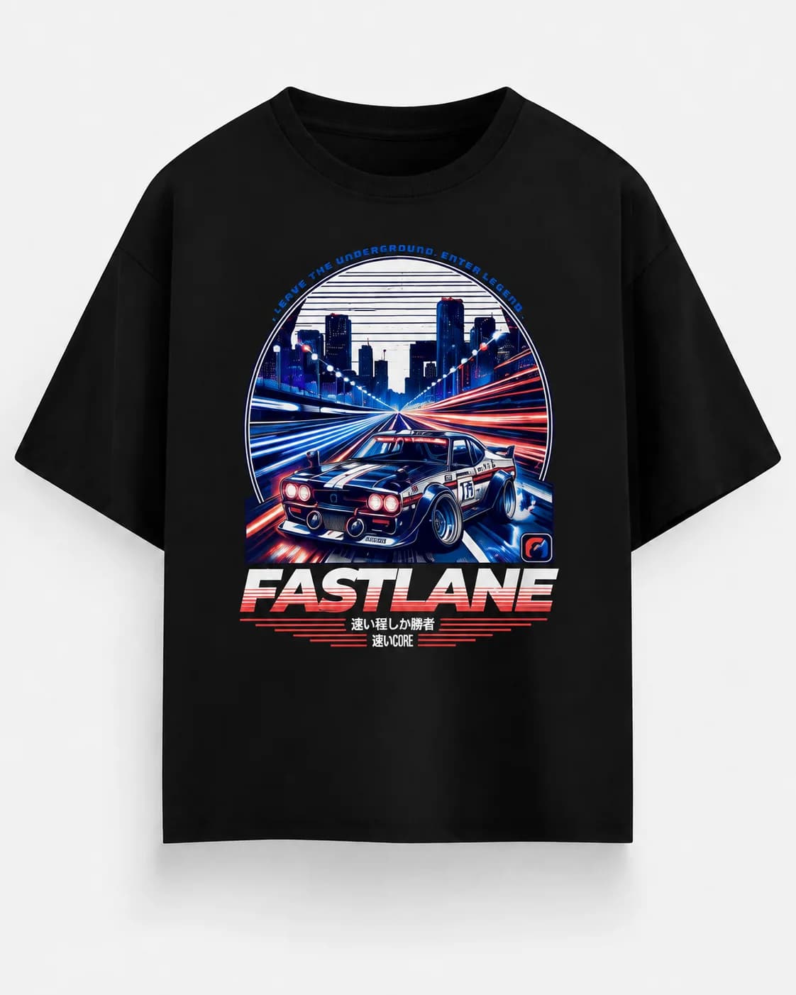FASTLANE OVERSIZED Front oversized flatlay view