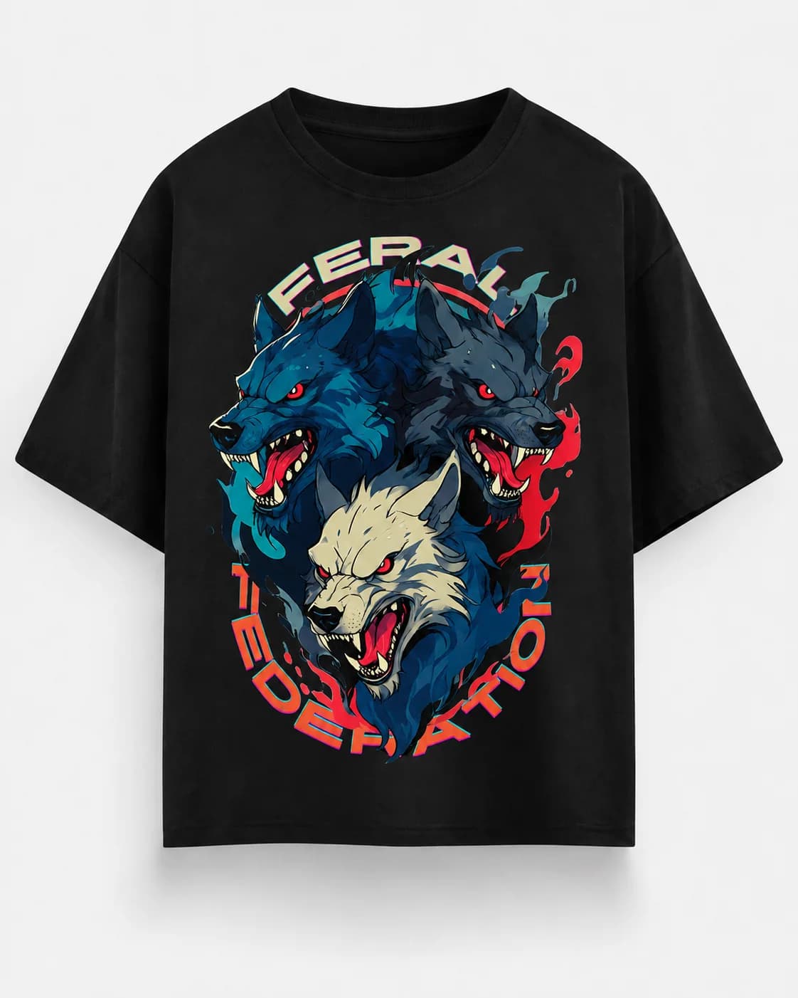 FERAL FEDERATION OVERSIZED Front oversized flatlay view