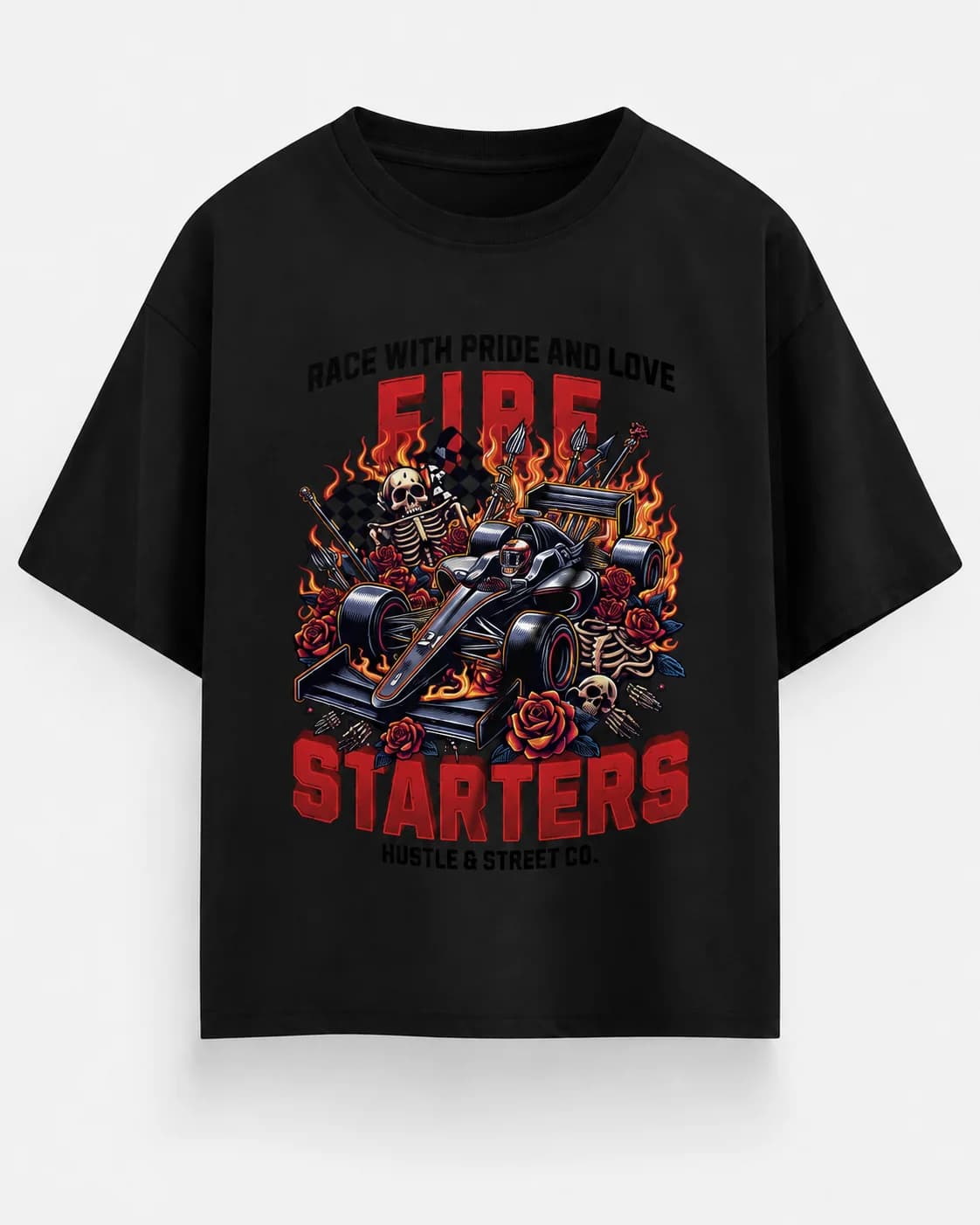 FIRE STARTERS OVERSIZED Front oversized flatlay view