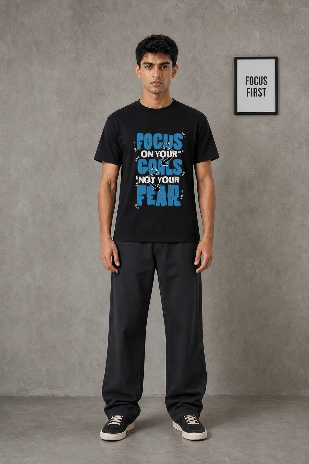 FOCUS ON YOUR GOALS: Front model view