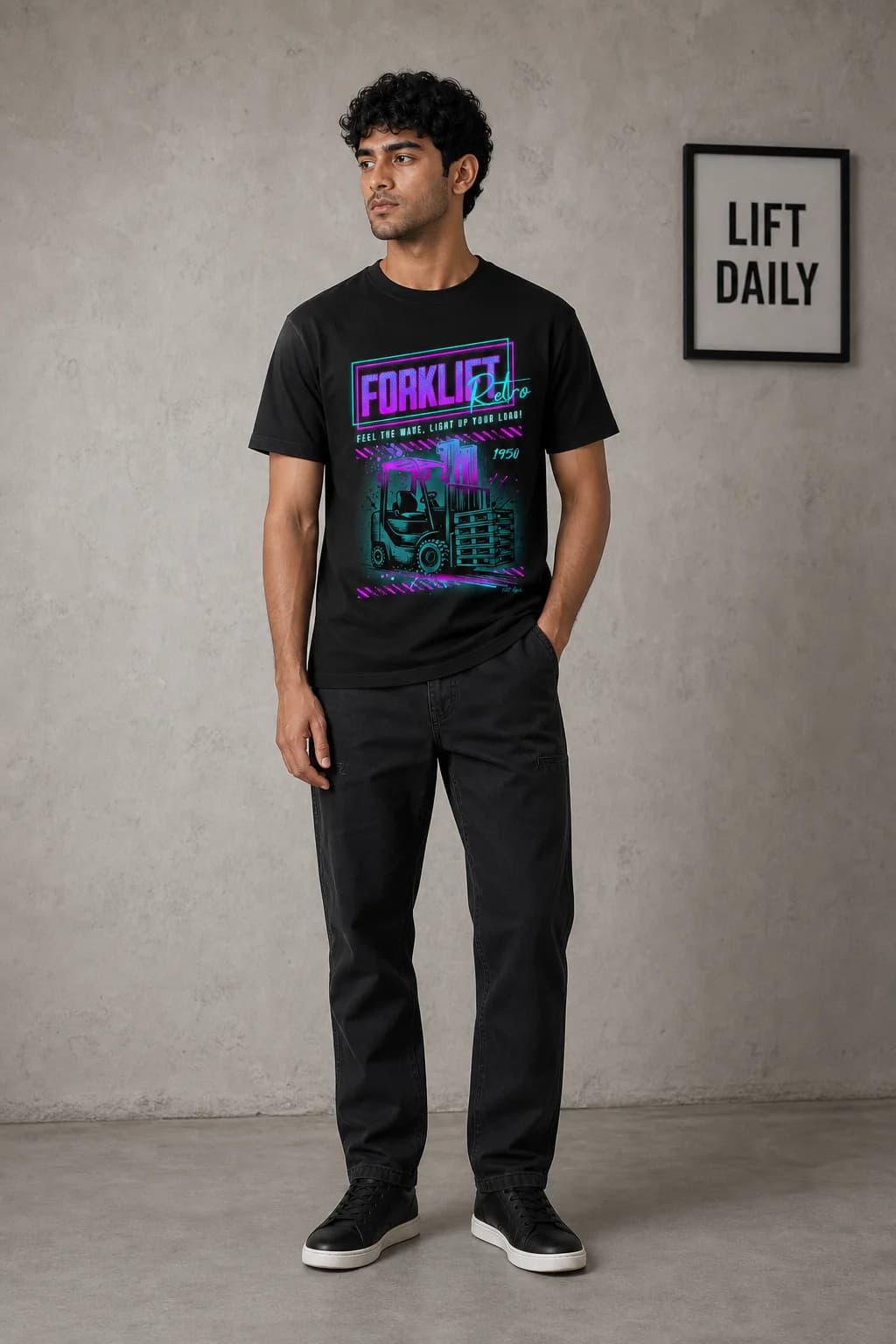 FORKLIFT RETRO: Front model alternate view 1