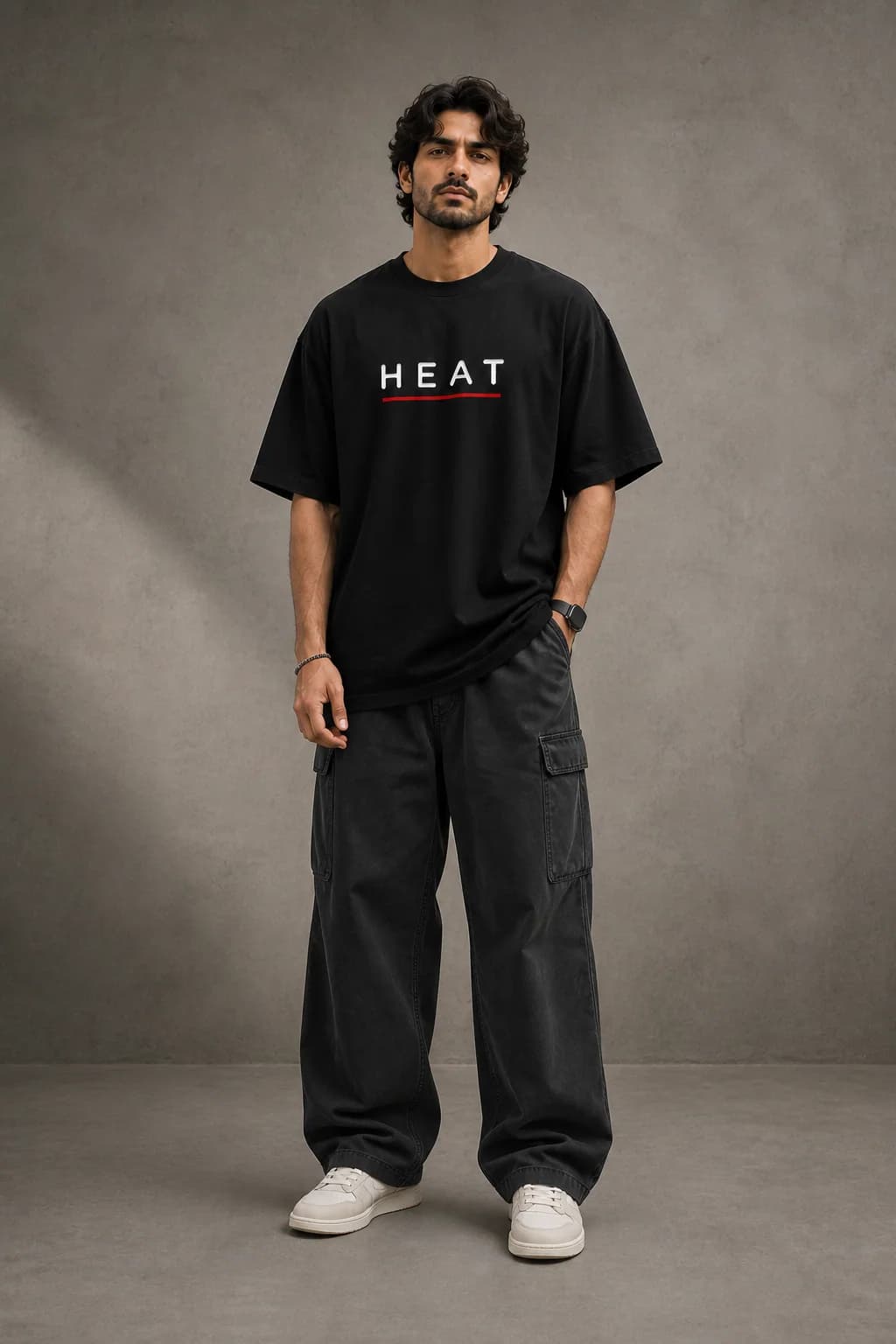 HEAT OVERSIZED: Front oversized model view