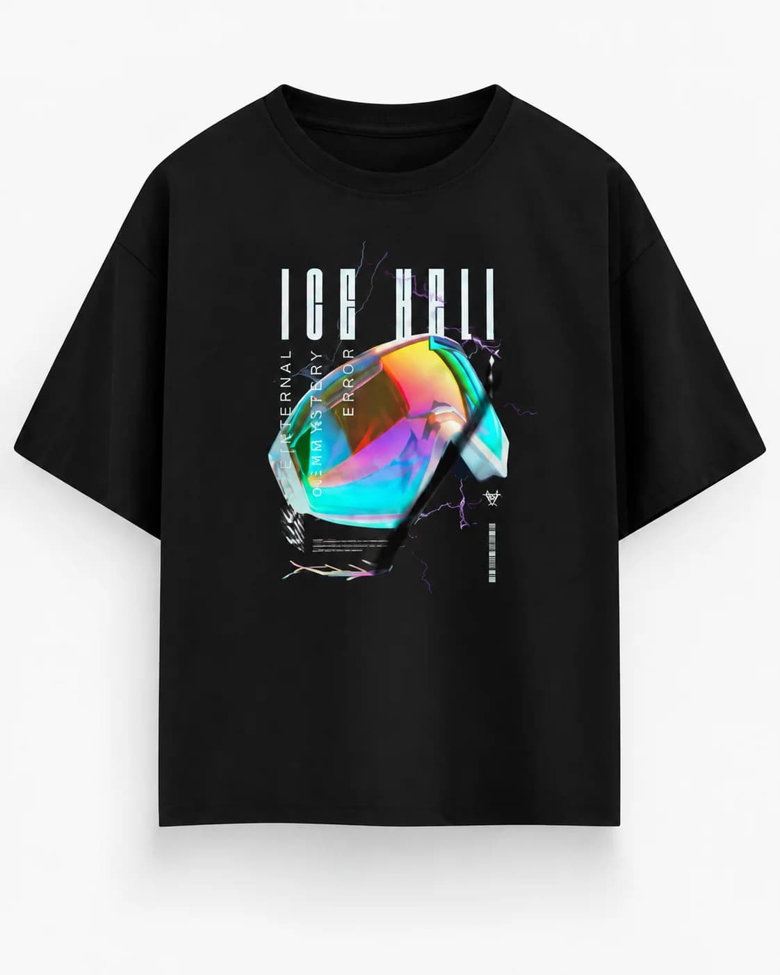 ICE HELL OVERSIZED Front oversized flatlay view