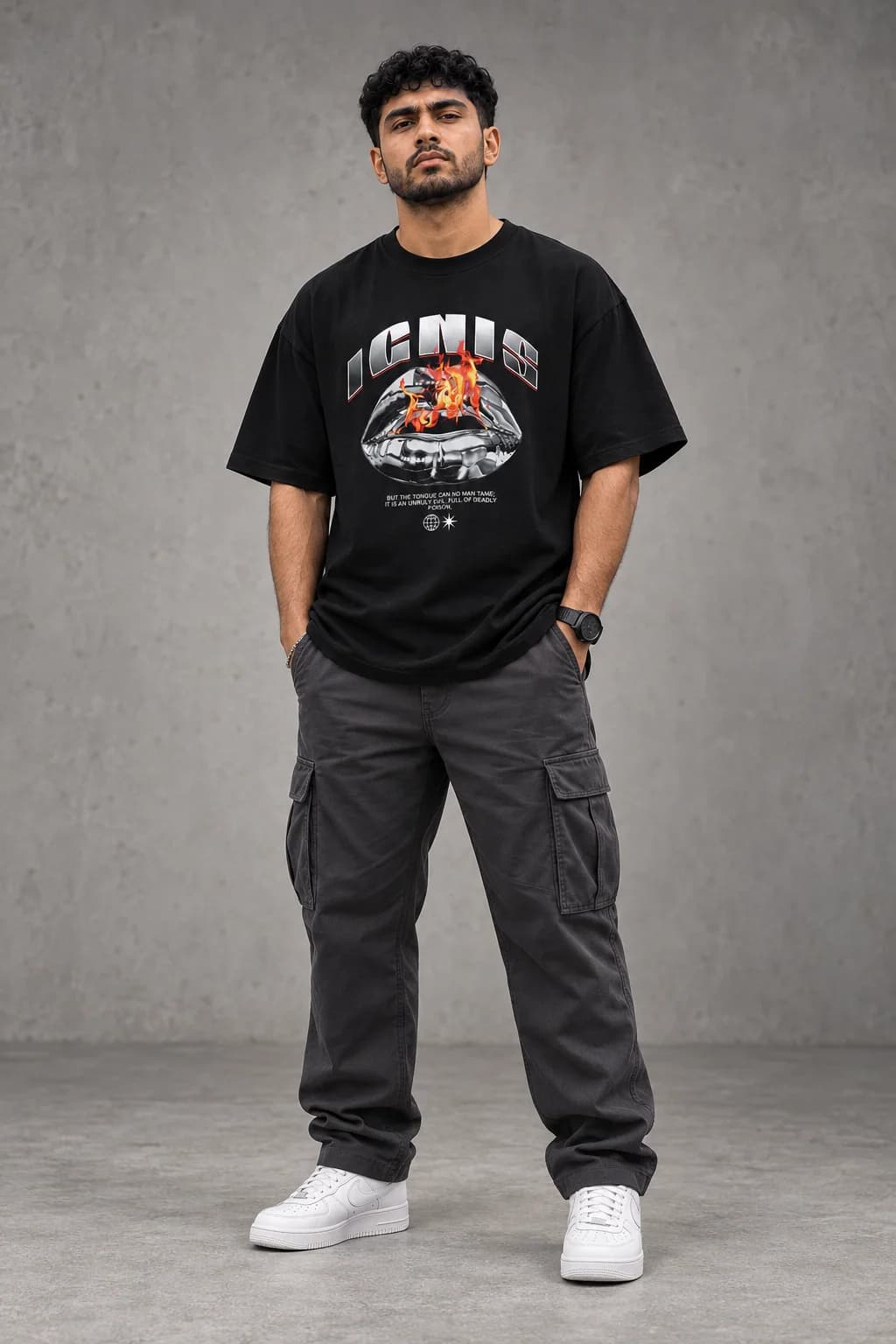 IGNIS OVERSIZED: Front oversized model view