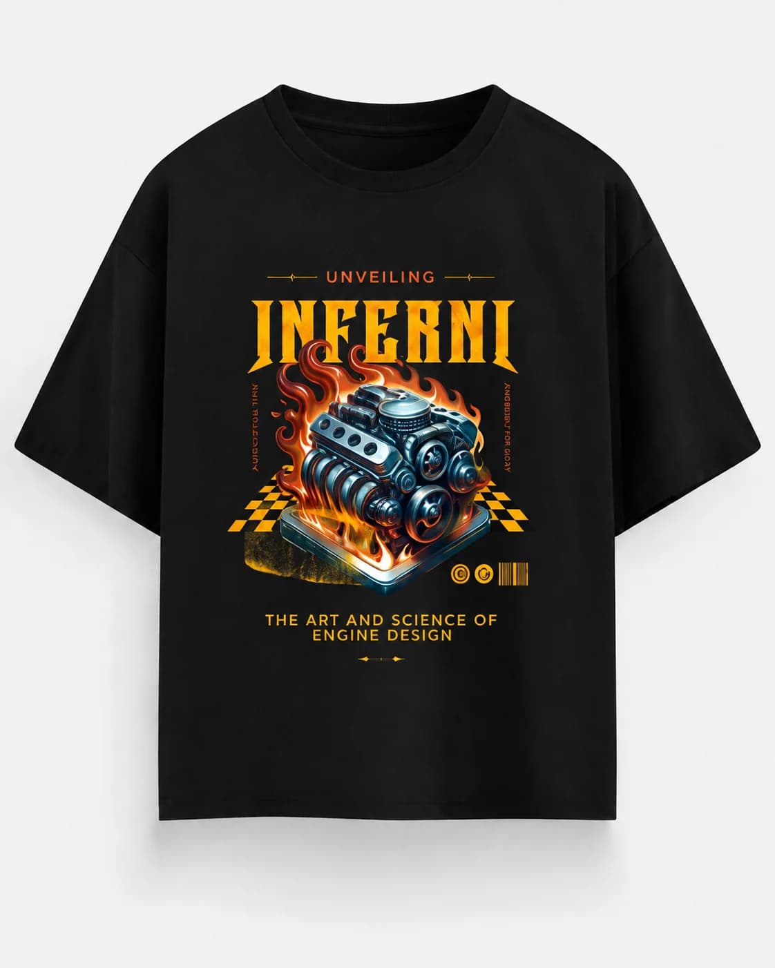 INFERNI OVERSIZED Front oversized flatlay view