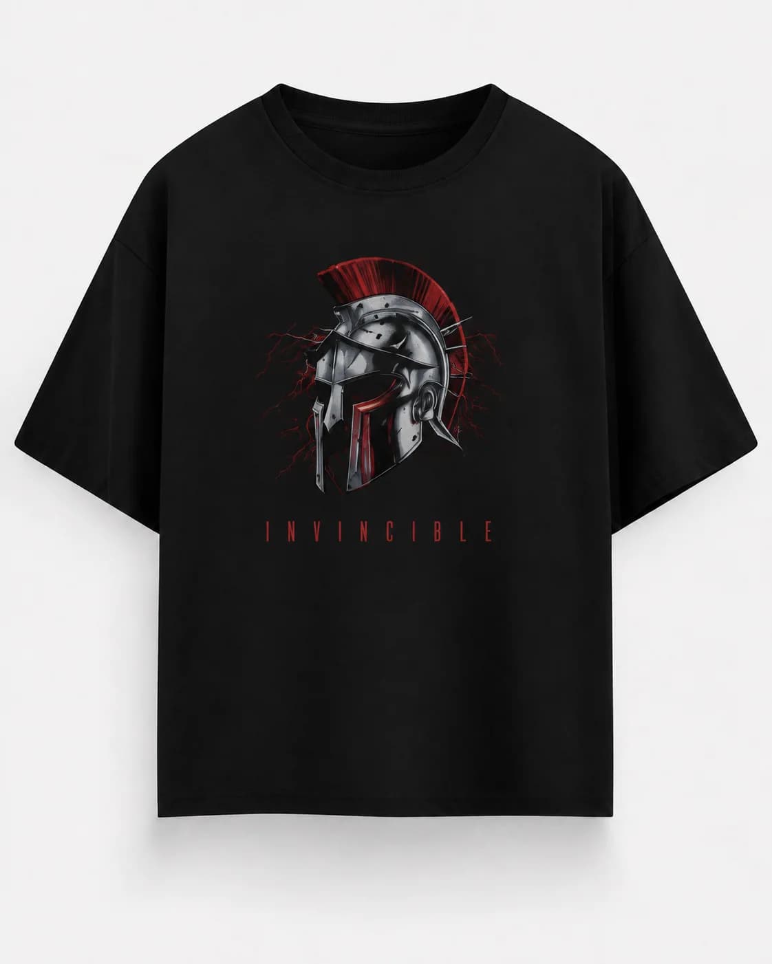INVINCIBLE OVERSIZED Front oversized flatlay view