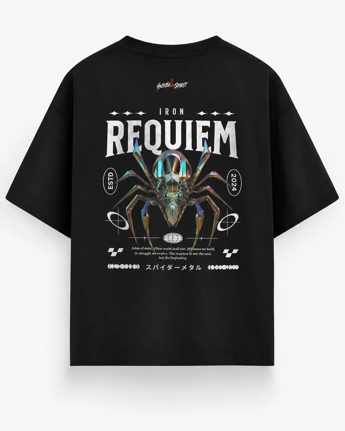 IRON REQUIEM OVERSIZED Back oversized flatlay view
