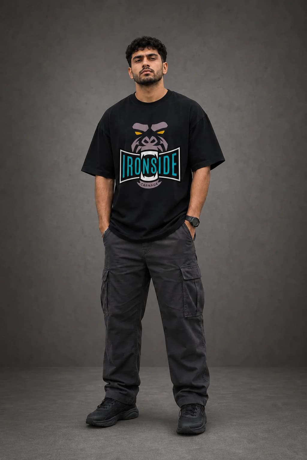 IRONSIDE OVERSIZED: Front oversized model view