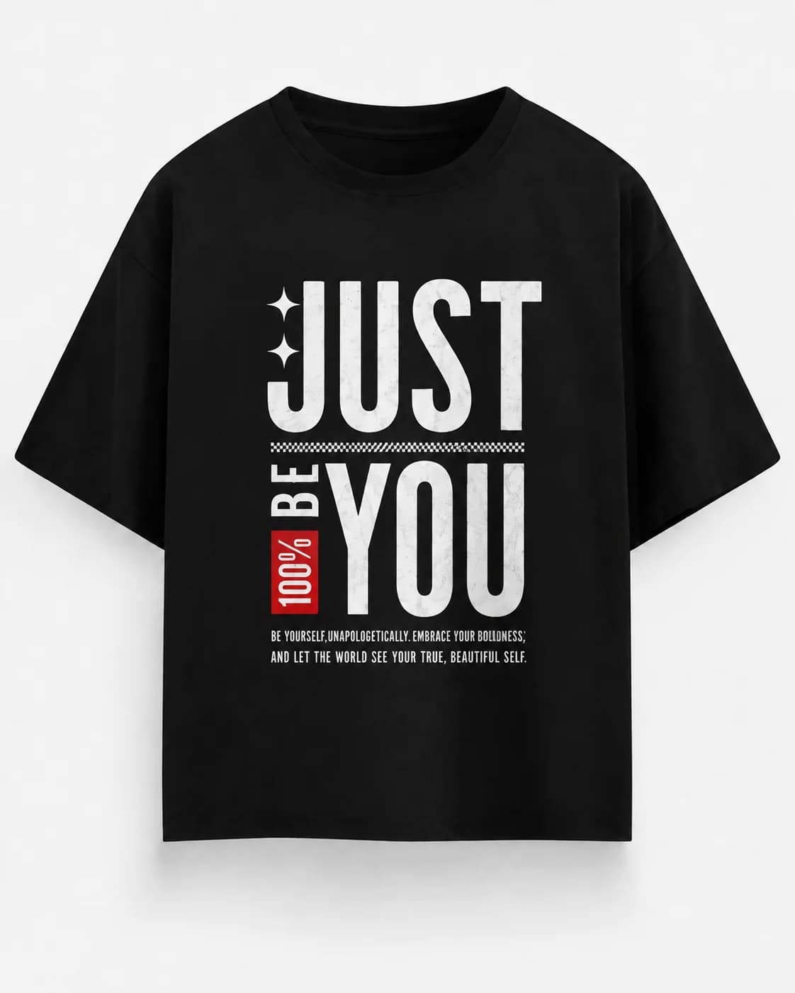 JUST BE YOU OVERSIZED Front oversized flatlay view