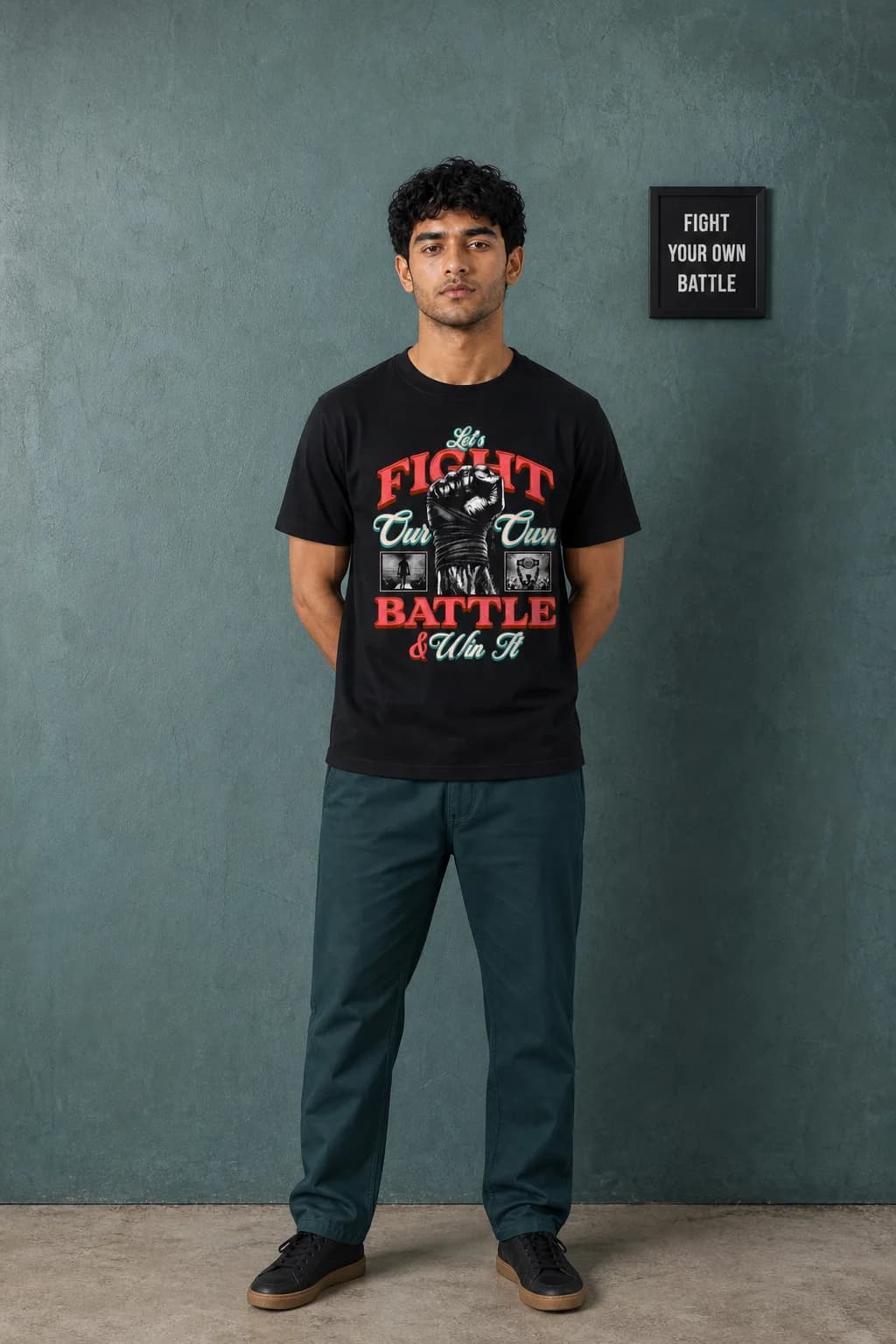 LETS FIGHT: Back model view