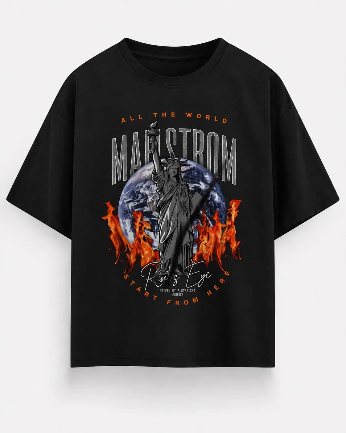 MAELSTROM OVERSIZED Front oversized flatlay view
