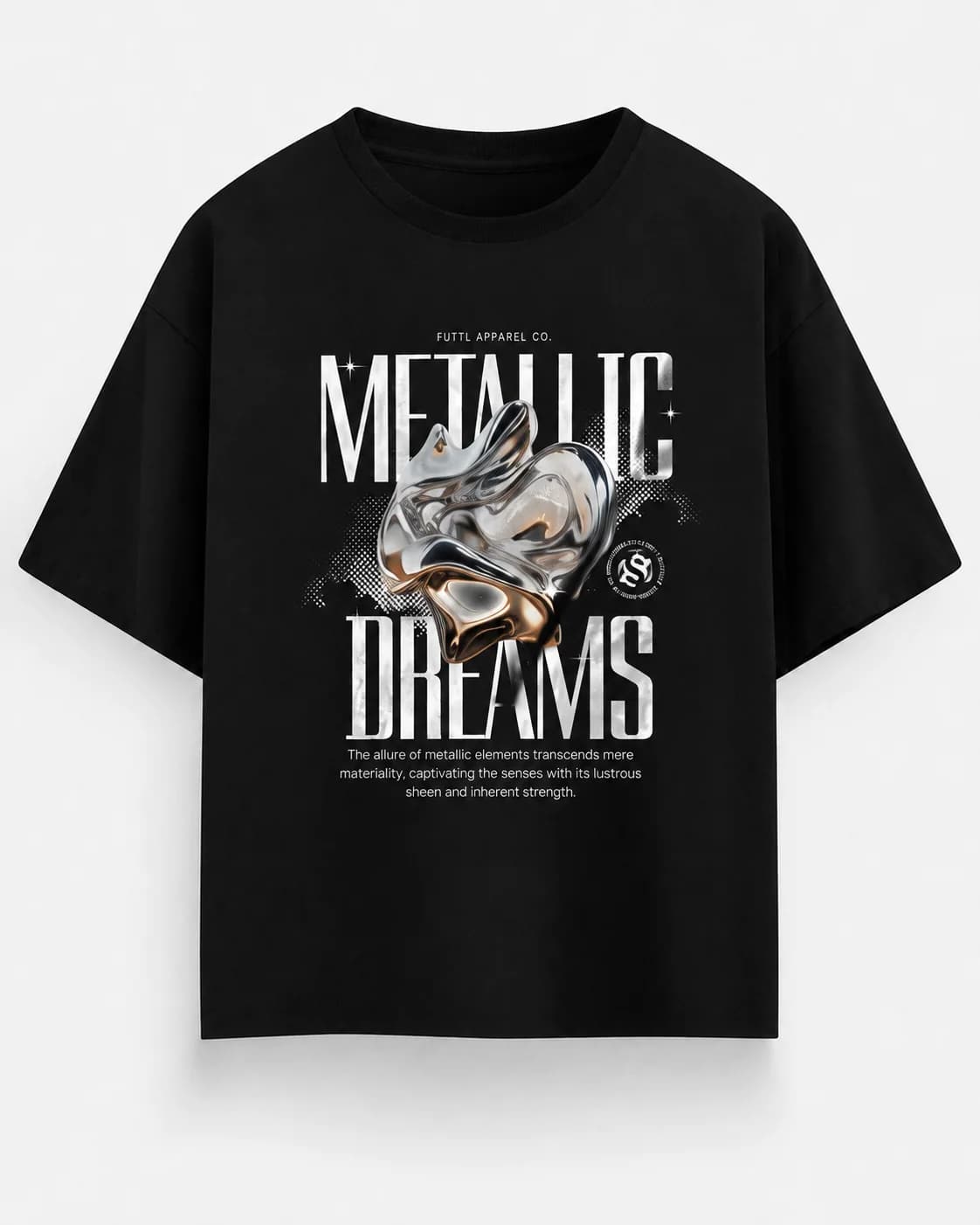 METALLIC DREAMS OVERSIZED Front oversized flatlay view