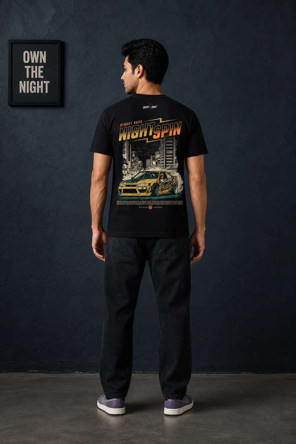 NIGHT SPIN: Back model view