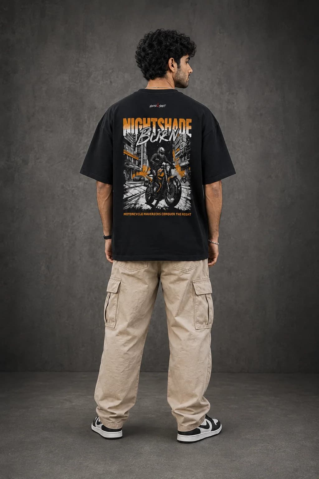 NIGHTSHADE BURN OVERSIZED: Back oversized model view