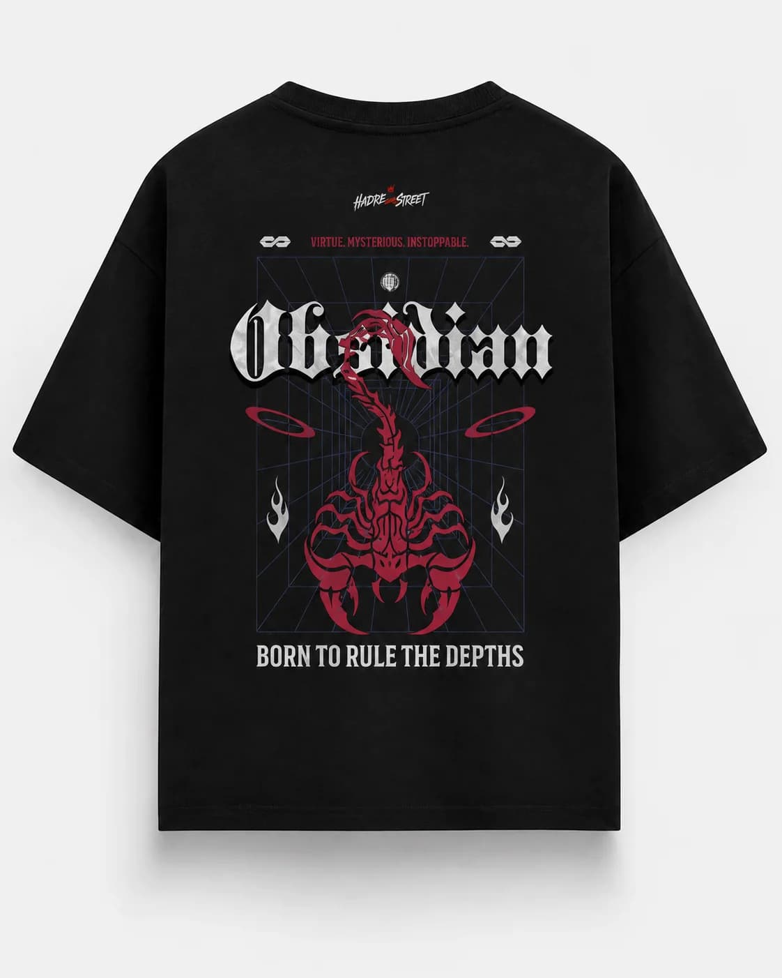 OBSIDIAN OVERSIZED Back oversized flatlay view