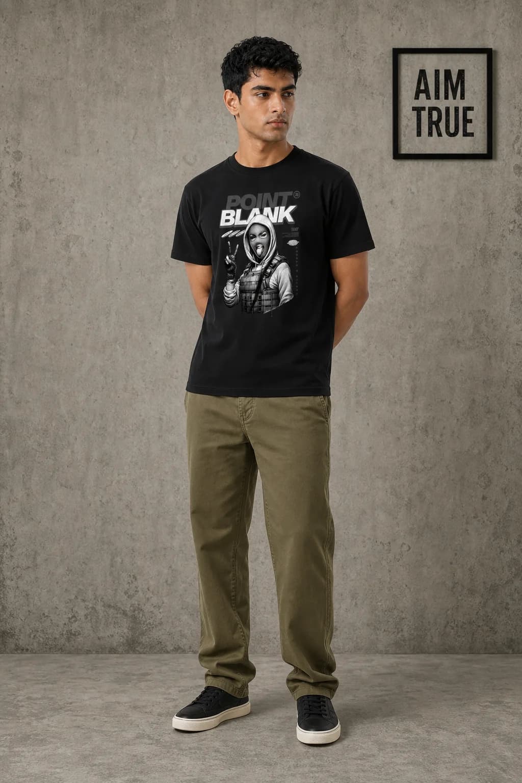 POINT BLANK: Front model view