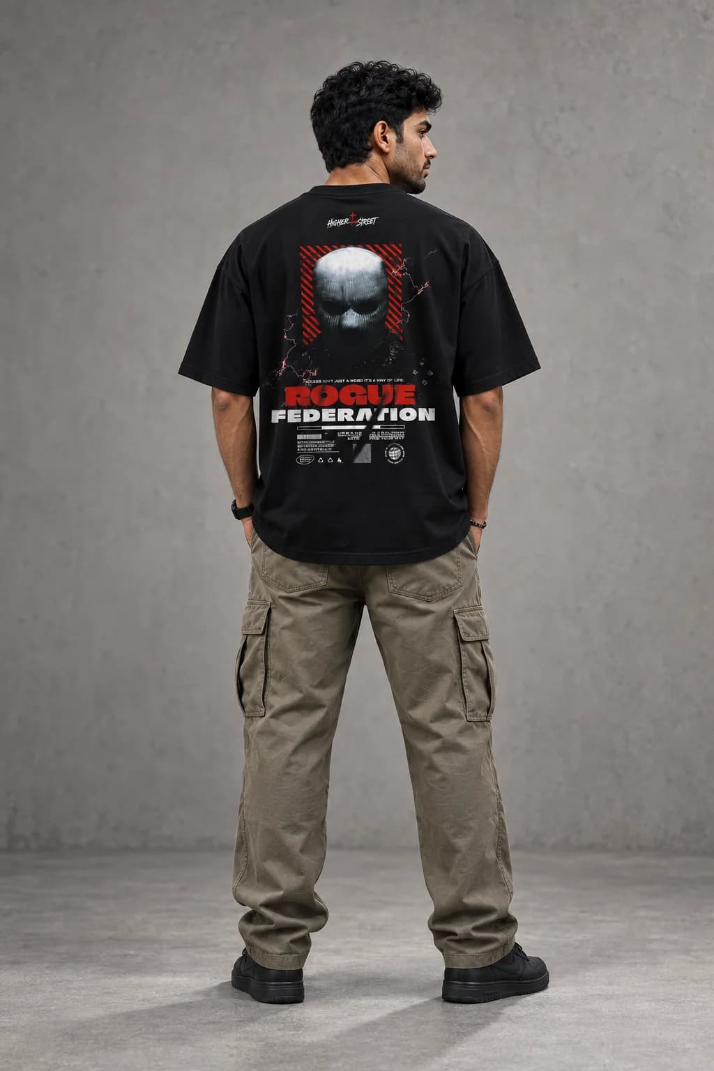 ROGUE FEDERATION OVERSIZED: Back oversized model view