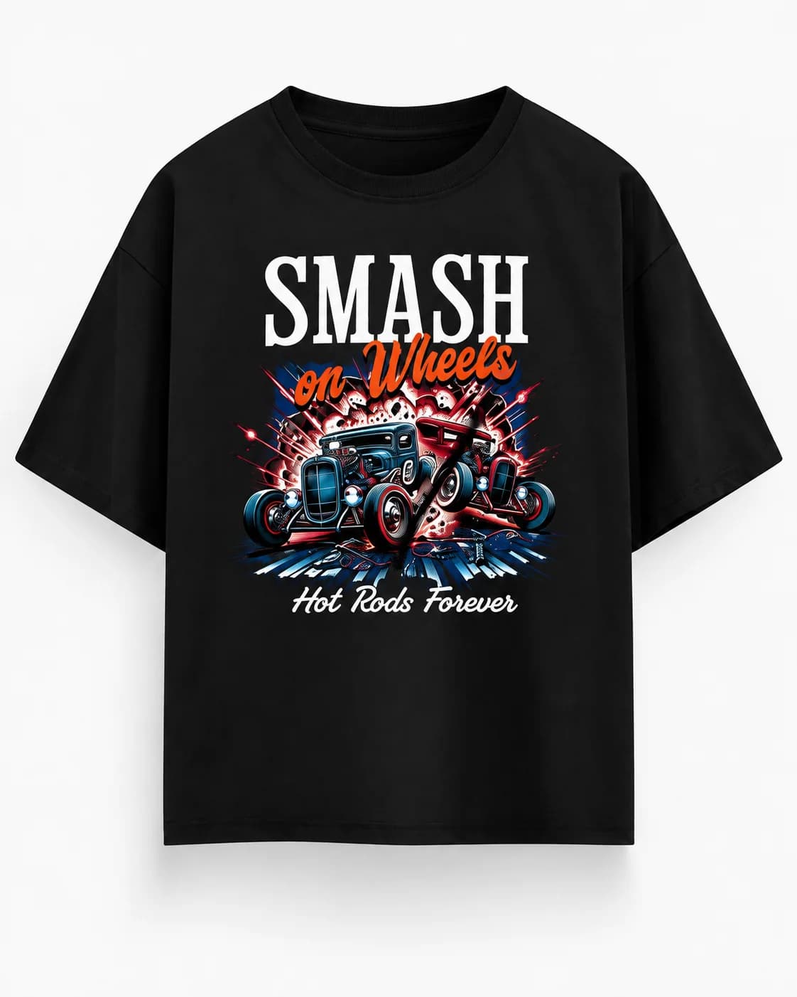 SMASH ON WHEELS OVERSIZED Front oversized flatlay view