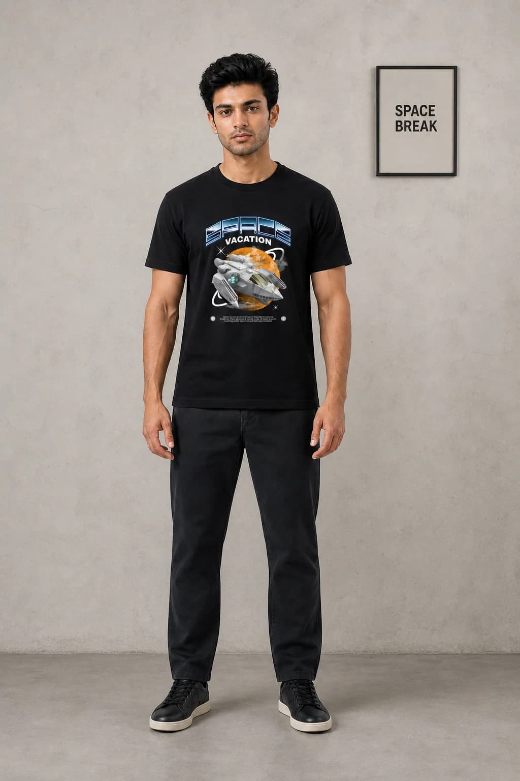 SPACE VACATION: Front model view