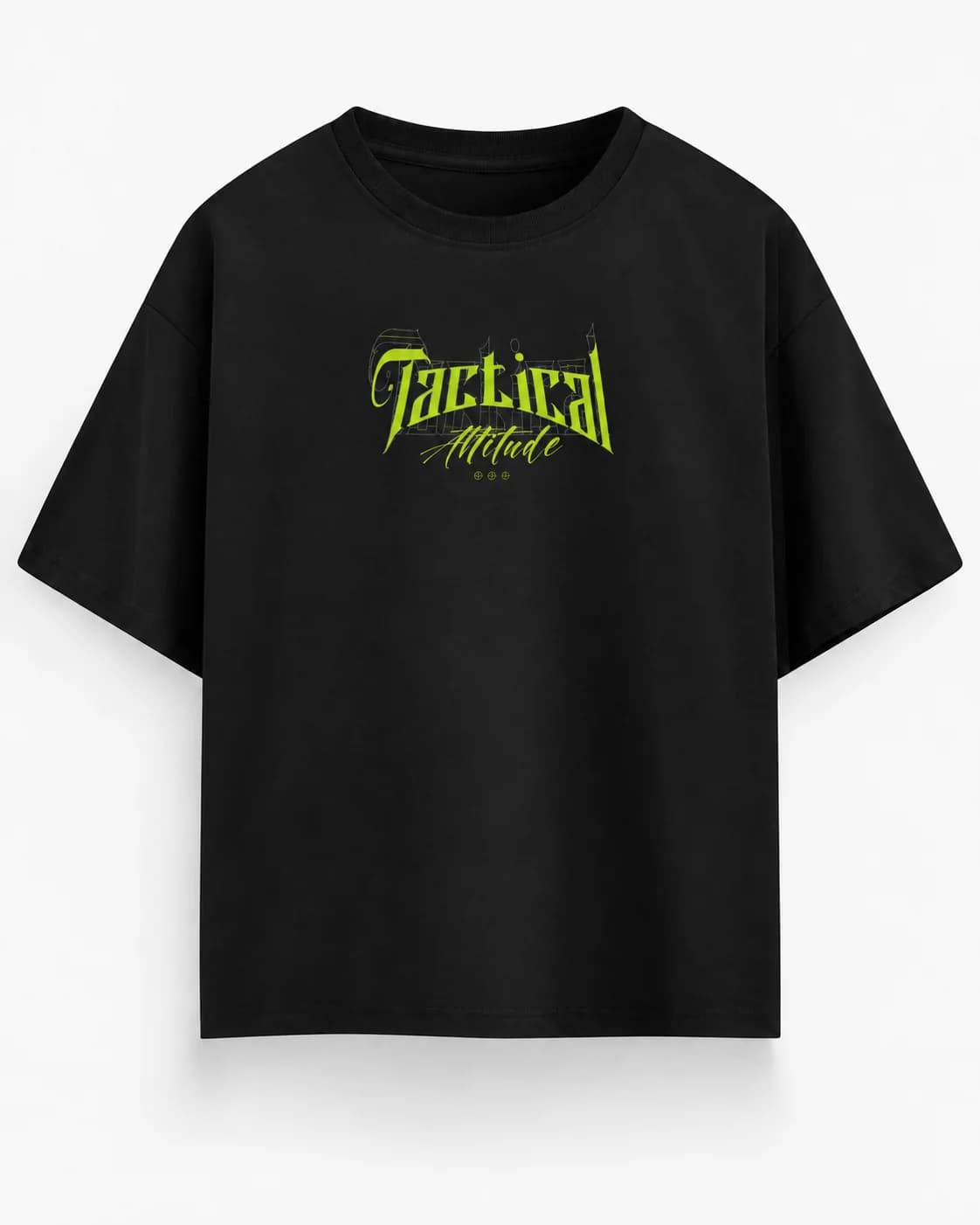TACTICAL ATTITUDE OVERSIZED Front oversized flatlay view