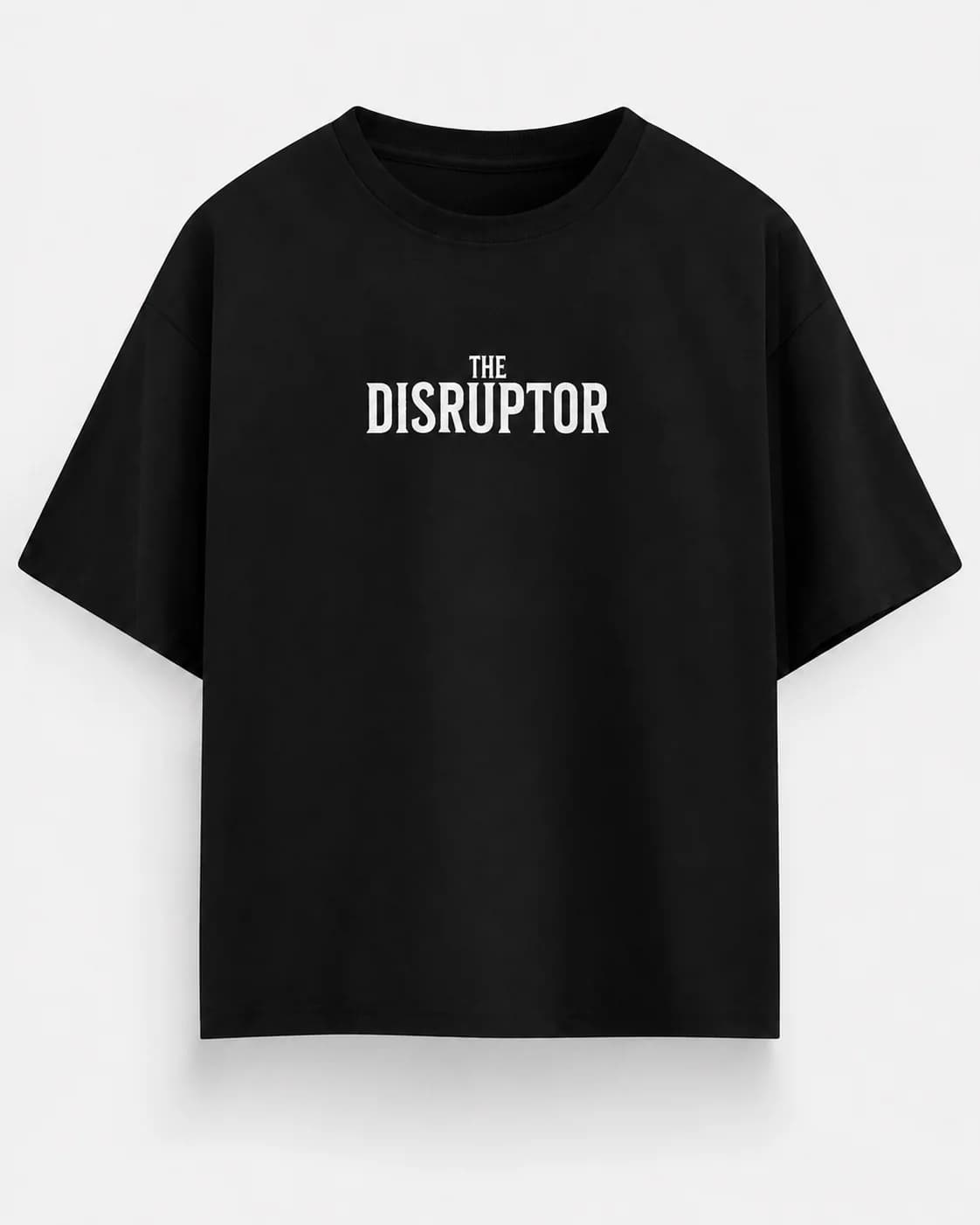 THE DISRUPTOR OVERSIZED Front oversized flatlay view