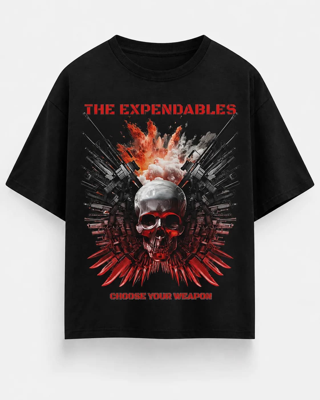 THE EXPENDABLES OVERSIZED Front oversized flatlay view