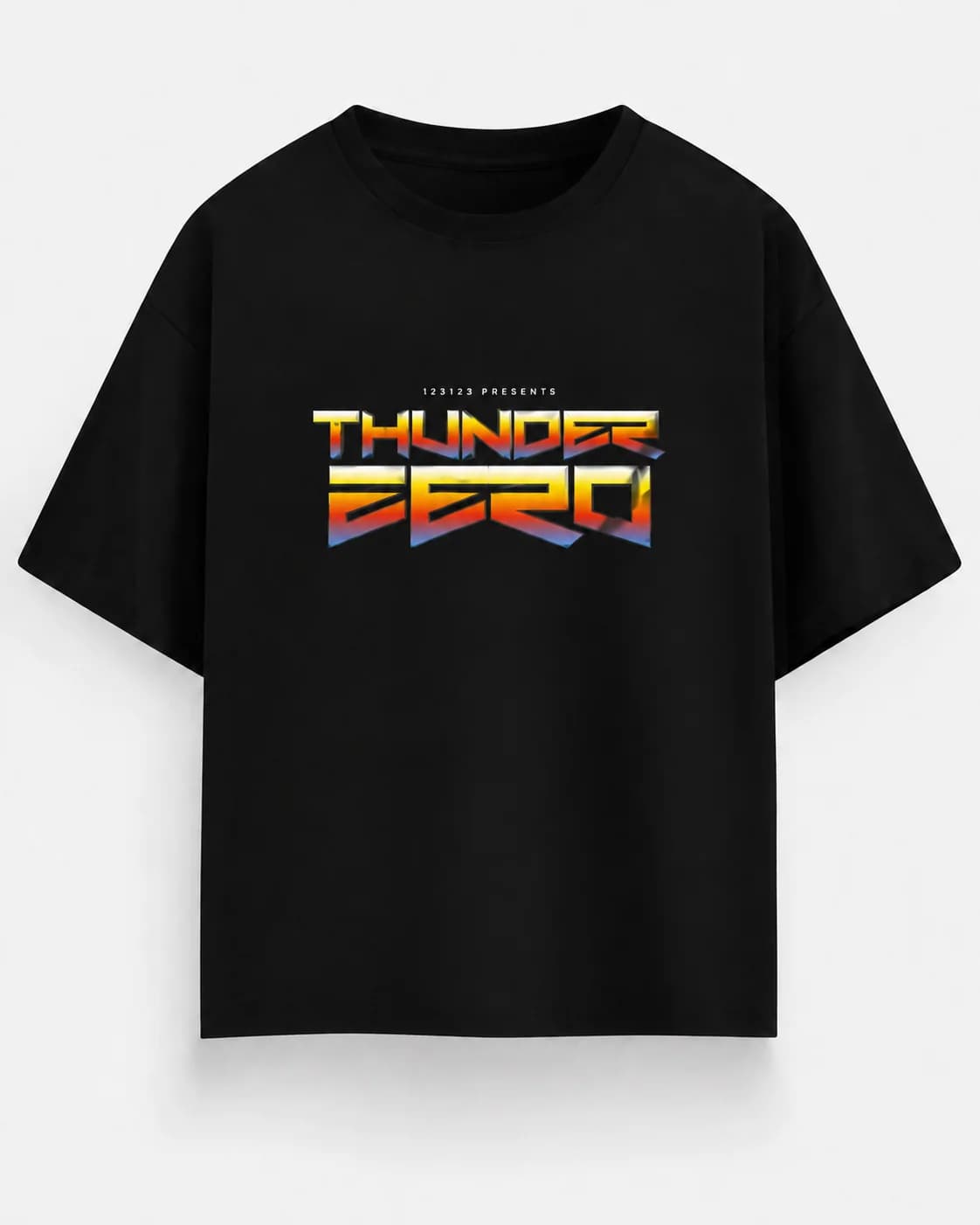 THUNDER ZERO OVERSIZED Front oversized flatlay view