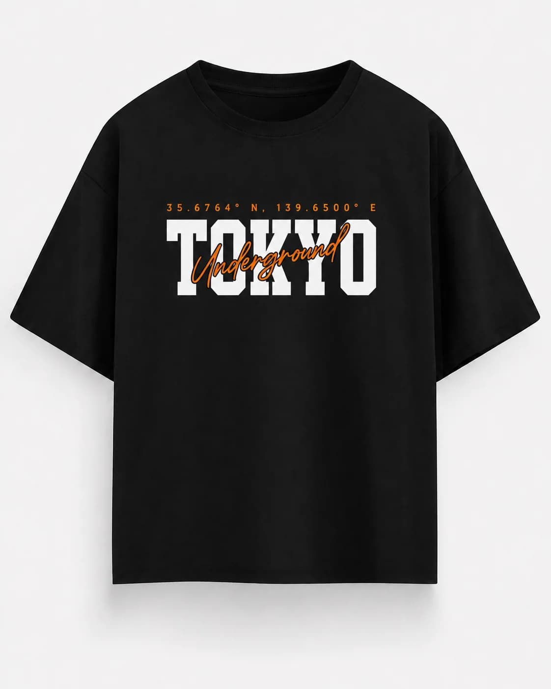 TOKYO UNDERGROUND OVERSIZED Front oversized flatlay view