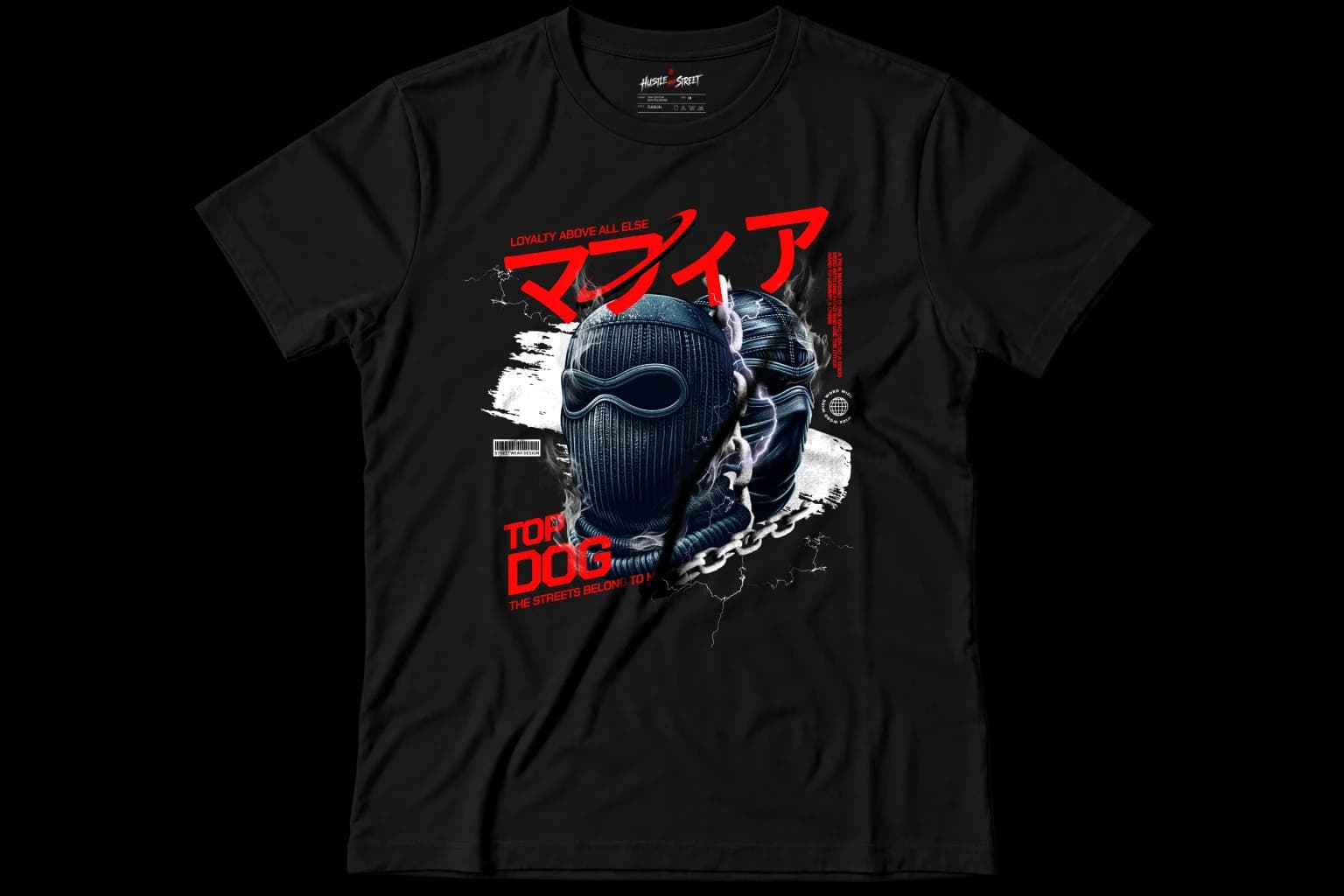 TOP DOG Front flatlay view
