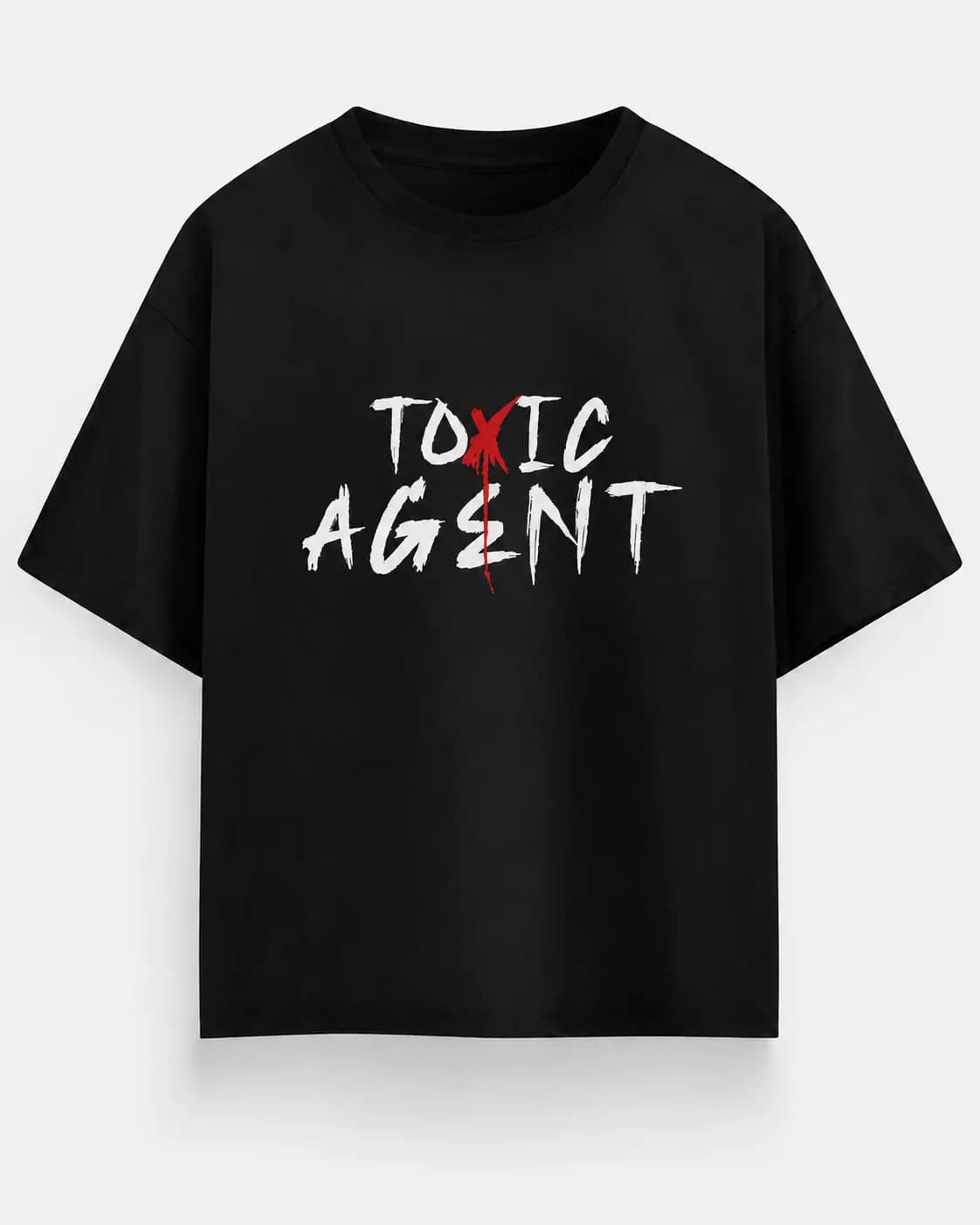 TOXIC AGENT OVERSIZED Front oversized flatlay view