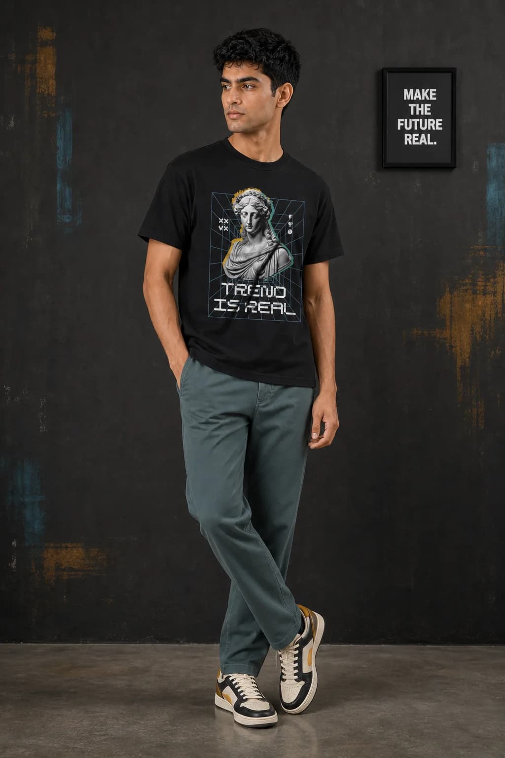 TREND IS REAL: Front model view