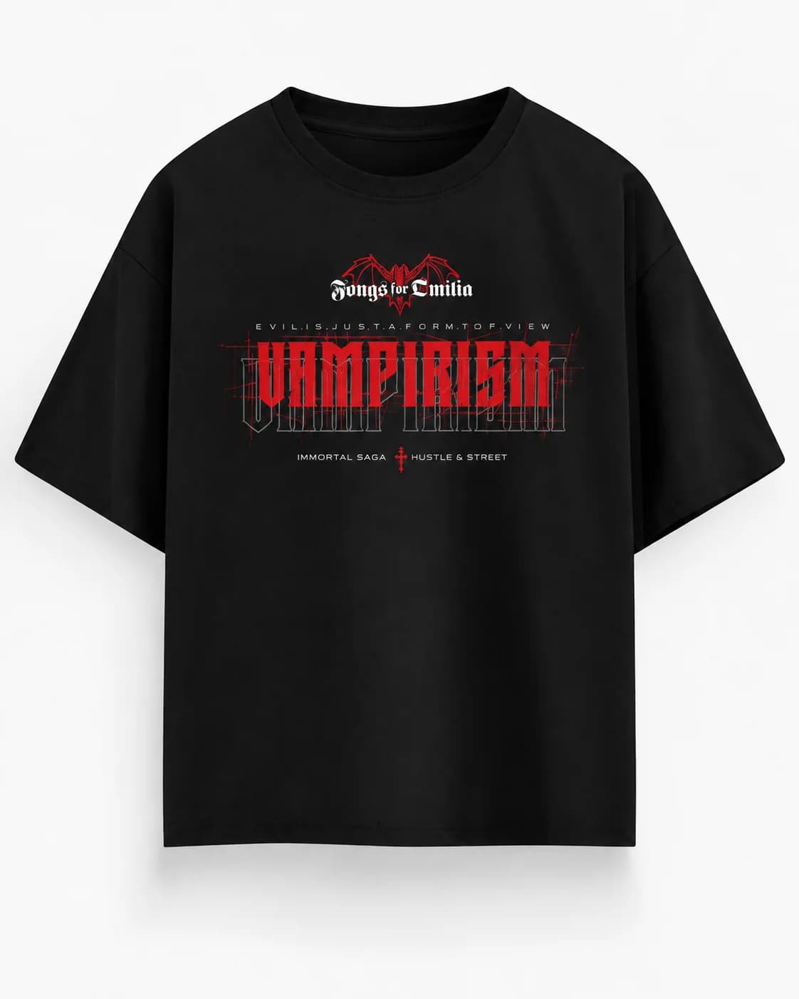 VAMPIRISM OVERSIZED Front oversized flatlay view
